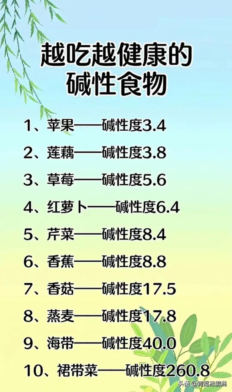 碱性食物具体指哪些?