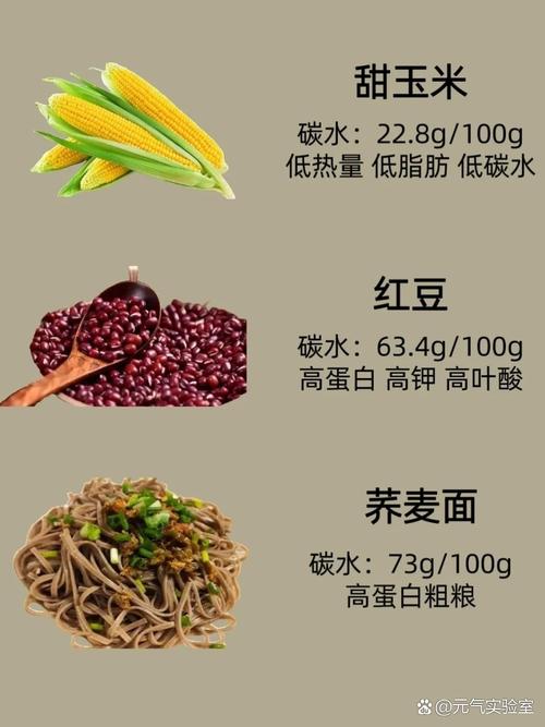 哪种食物碳水化合物含量最高?