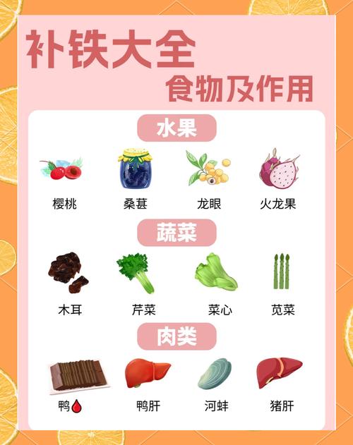 含铁量丰富的食物有哪些